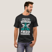 T-shirt Fière Mari D'Un Guerrier De La Mdd Pré-Connaissanc (Devant entier)