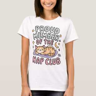 T-shirt Fière membre du Nap Club : La sieste dans le style
