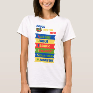 T-shirt Fière mère autiste