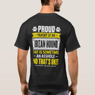 T-shirt Fière mère ou père d'un chien de race Ibizan Hound