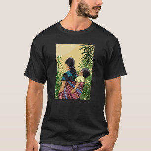 T-shirt Fière mère traditionnelle hmong miao femme hmoob e