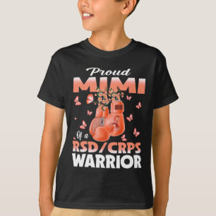 T-shirt Fière Mimi D'Une Boxe De Sensibilisation Des Guerr