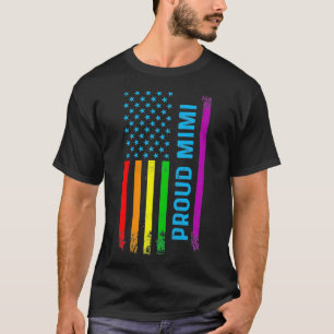 T-shirt Fière Mimi LGBT LGBTQ Rainbow Fier Grand-mère o