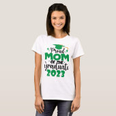 T-shirt Fière MOM d'une classe de 2023 Graduate Fun Script (Devant entier)