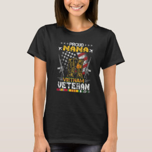 T-shirt Fière Nana de vétéran du Vietnam Drapeau américain