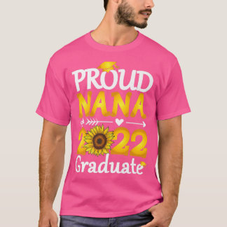 T-shirt Fière Nana d'un diplôme de tournesol 2022 Graduate