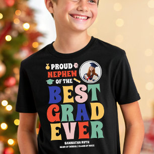 T-shirt Fière Nephew de la meilleure photo de Grad Ever