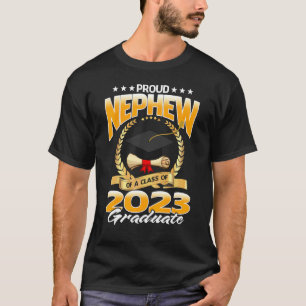 T-shirt Fière Nephew D'Une Classe De Diplômés De 2023