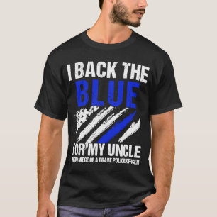 T-shirt Fière Nièce D'Un Brave Policier