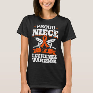 T-shirt Fière Nièce D'Une Leucémie Guerrier Sensibilisatio