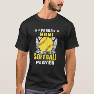 T-shirt Fière noni féminine d'un joueur de softball génial