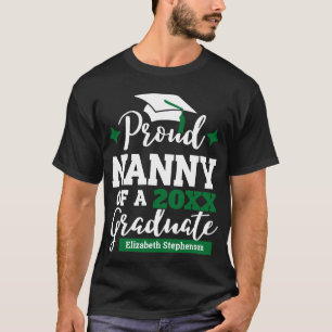 T-shirt Fière nounou d'une famille diplômée de 2023 corres