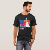 T-shirt Fière nouvelle CITOYENNE américaine Drapeau Citoye (Devant entier)