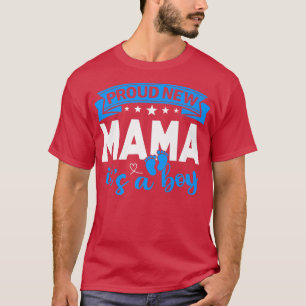 T-shirt Fière nouvelle maman C'est un garçon Révélation de