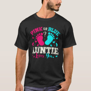 T-shirt Fière nouvelle tante C'est une fille Révélation du