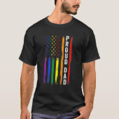 T-shirt Fière Papa LGBT Pride Funny Gay (Devant)