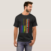 T-shirt Fière Papa LGBT Pride Funny Gay (Devant entier)