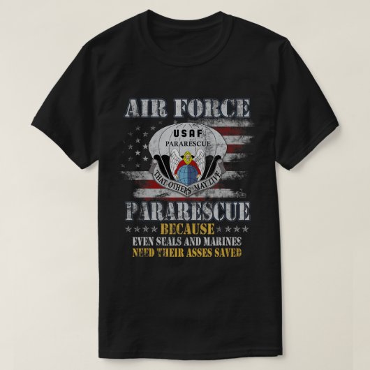 T-shirt Fière Pararescue de la Force aérienne vétéran Vint (Design devant)