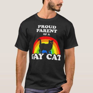 T-shirt Fière Parente D'Un Chat Gay LGBT Cats Pride