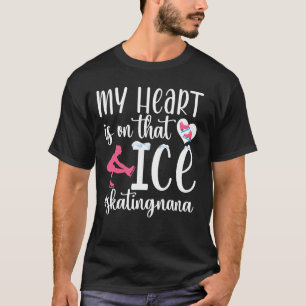 T-shirt Fière patineuse artistique Nana d'une patineuse ar