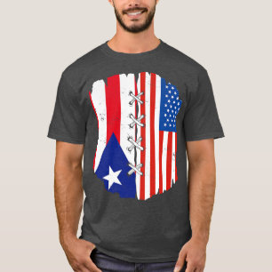 T-shirt Fière patrimoine portoricain Porto Rico American F