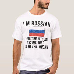 T-shirt Fière Patrimoine Russe Russie Racines Drapeau Russ
