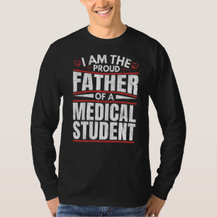 T-shirt Fière Père De L'École Médicale Graphique
