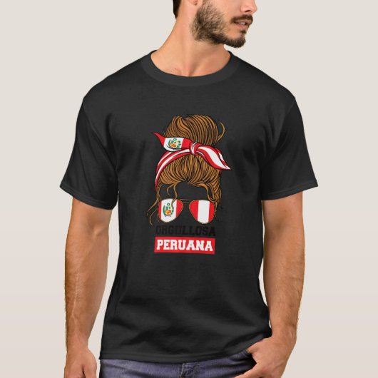 T-shirt Fière Péruvienne Péruvien Pérou (Devant)