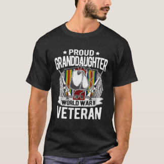 T-shirt Fière Petite-Fille De La Deuxième Guerre Mondiale