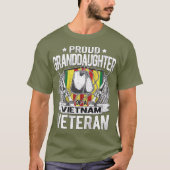 T-shirt Fière Petite-Fille Du Vietnam Ancien Militaire (Devant)