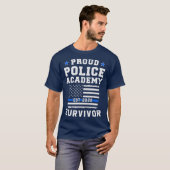 T-shirt Fière Police Academy Survivor 2020 Graduation (Devant entier)