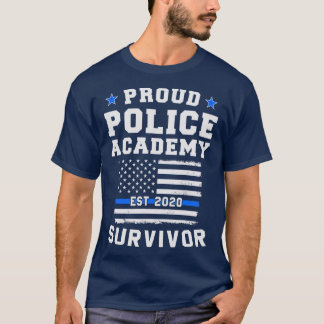 T-shirt Fière Police Academy Survivor 2020 Graduation