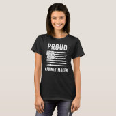 T-shirt Fière profession de chef de cabinet Drapeau améric (Devant entier)