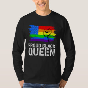 T-shirt Fière Reine noire Maman Fête des mères Lgbt Pride 