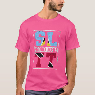 T-shirt Fière Sainte-Lucie Trinidadienne Mix Sainte-Lucie