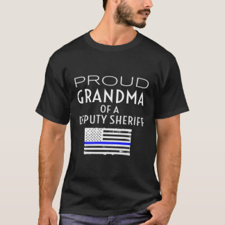 T-shirt Fière Sheriff Grandma Grand-mère Grand-mère