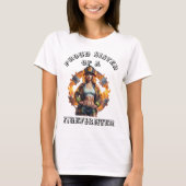 T-shirt Fière Soeur d'un FireFighter imagination W (Devant)