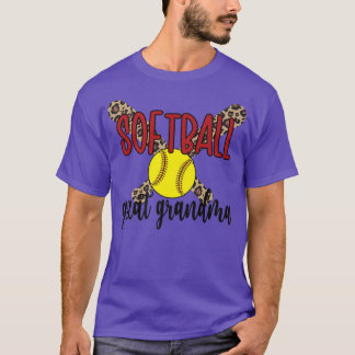 T-shirt Fière Softball Grand Grand Grand Grand-Mère D'Un J