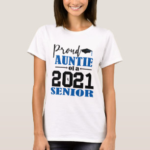 T-shirt Fière tante d'un Senior 2021
