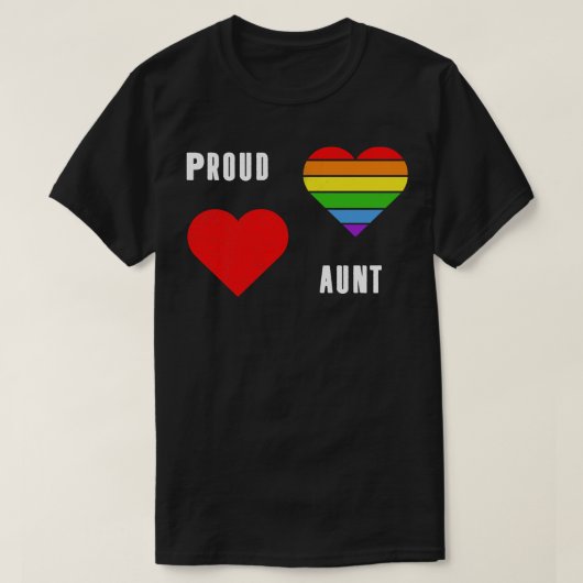 T-shirt Fière tante LGBT Pride Mois Tee LGBTQ Supporter Gi (Design devant)