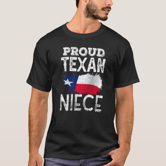 T-shirt Fière Texane nièce Patriotique Pride Texas mignon (Devant)