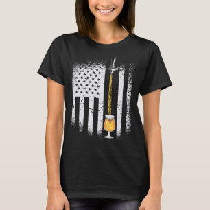 T-shirt fière USA citoyen artisanat brasserie de bière pad