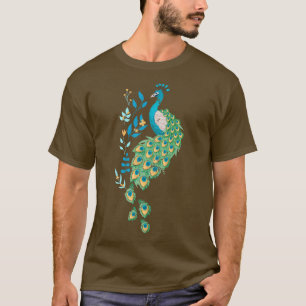 T-shirt Fière Zoo Animal Inde Oiseau Peacock