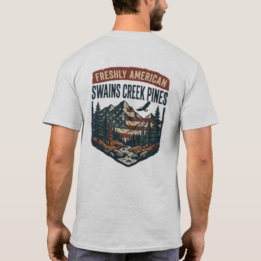 T-shirt "Fièrement américain" (Dos)