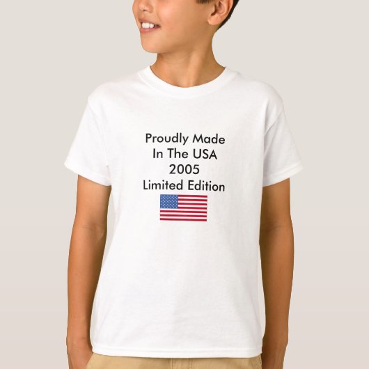 T-shirt Fièrement fait dans l'édition limitée des (Devant)