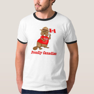 T-shirt Fièrement le castor canadien