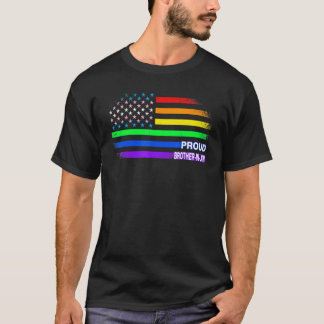 T-shirt Fièrement LGBTQ Beau-frère Fierté Gay Fièrement LG