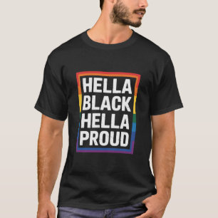 T-shirt Fièrement noire, fièrement fière Fierté gay afro-a