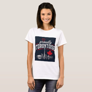 T-shirt Fièrement Torontoise Toronto Skyline Canada
