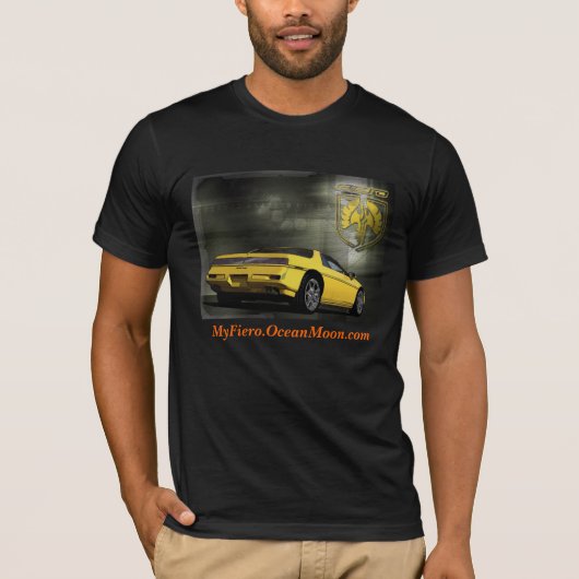 T-shirt Fiero Notchback jaune II (Devant)